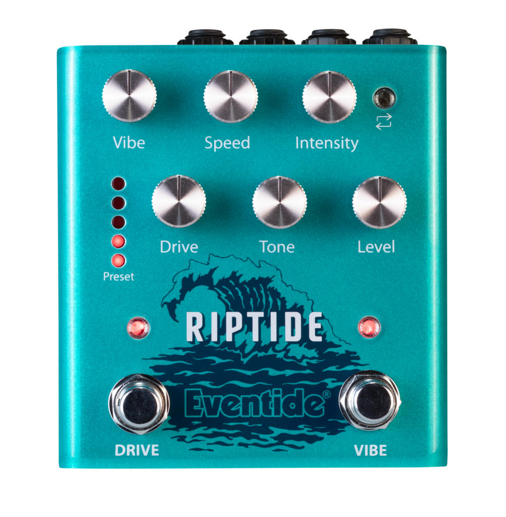 Eventide Riptide Front Panel Overdrive and Uni-vibe effects pedal